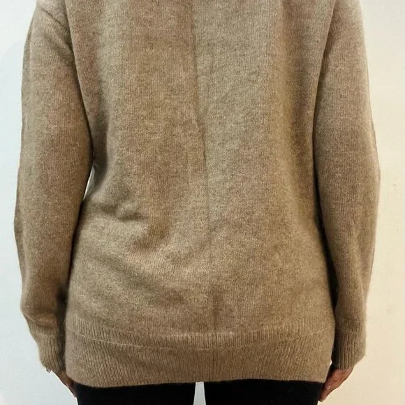 Light Brown Drop Shoulder Pullover - Picture 6 of 6